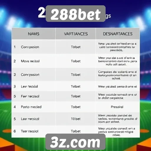 Comparativo entre 288bet e concorrentes do mercado